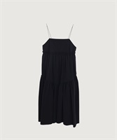 mauri ティアード キャミワンピース(クロ-F)