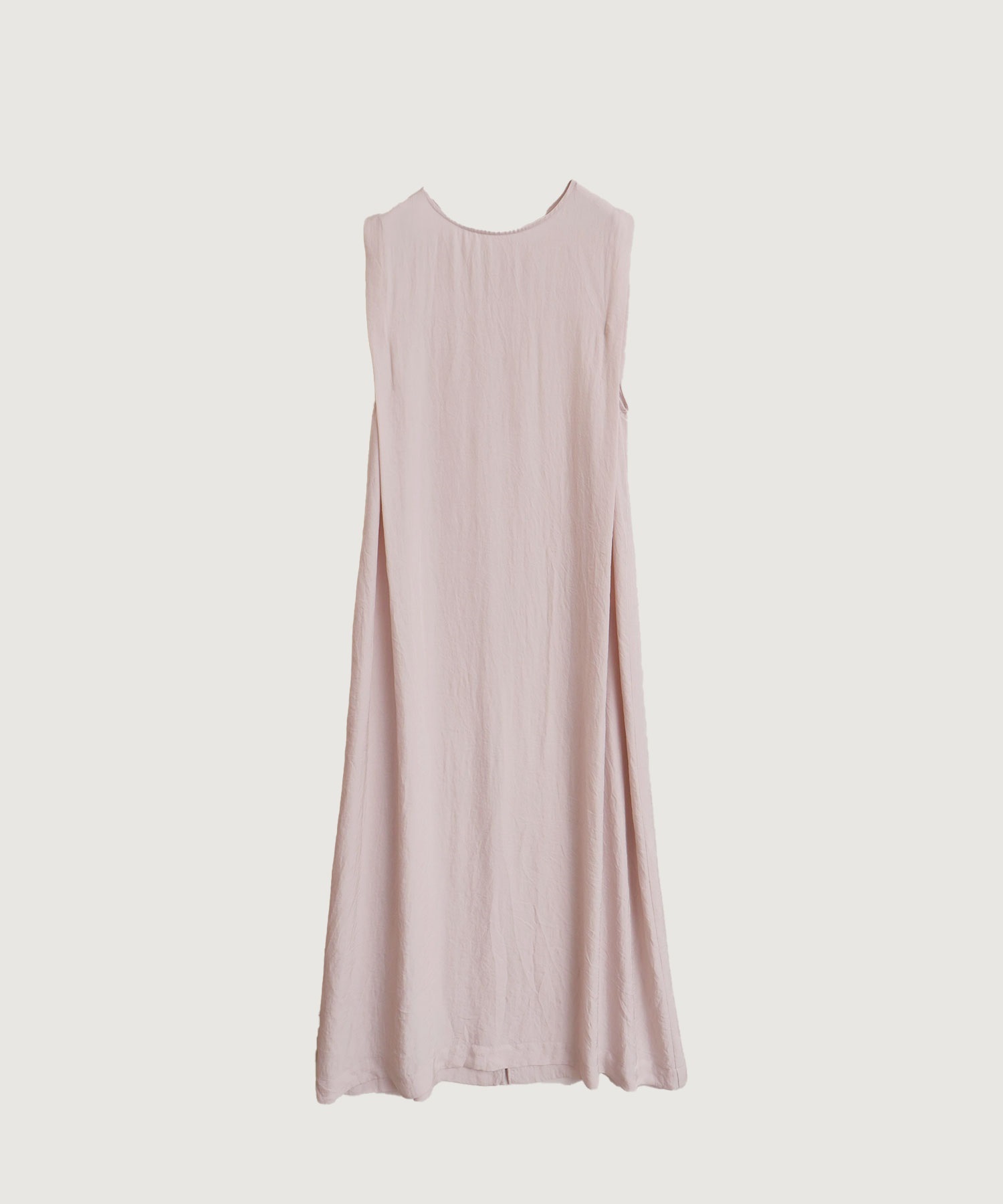 【予約販売】アセテートツイル ノースリIライン ワンピース