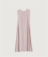 【予約販売】アセテートツイル ノースリIライン ワンピース(ピンク-F)