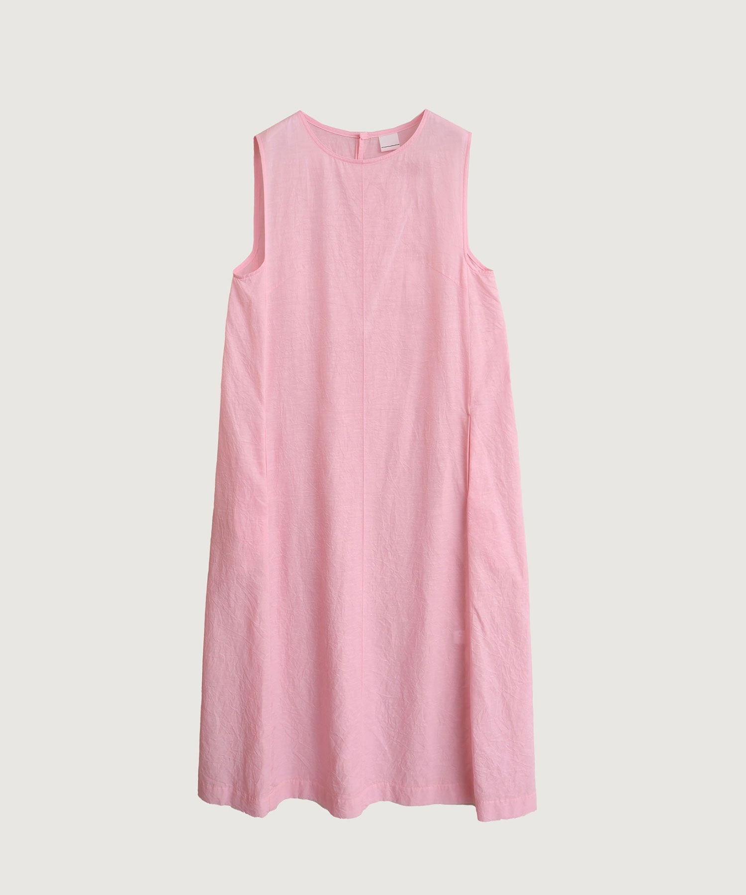 【予約販売】キュプラコットンツイル桐生シワ ノースリロング ワンピース