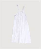 【予約販売】60ツイルコールドマーセ サスペンダー ワンピース(シロ-F)