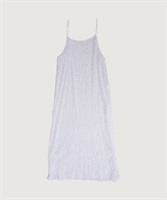 【予約販売】コットンジョーゼットドット キャミ ワンピース(シロ-F)