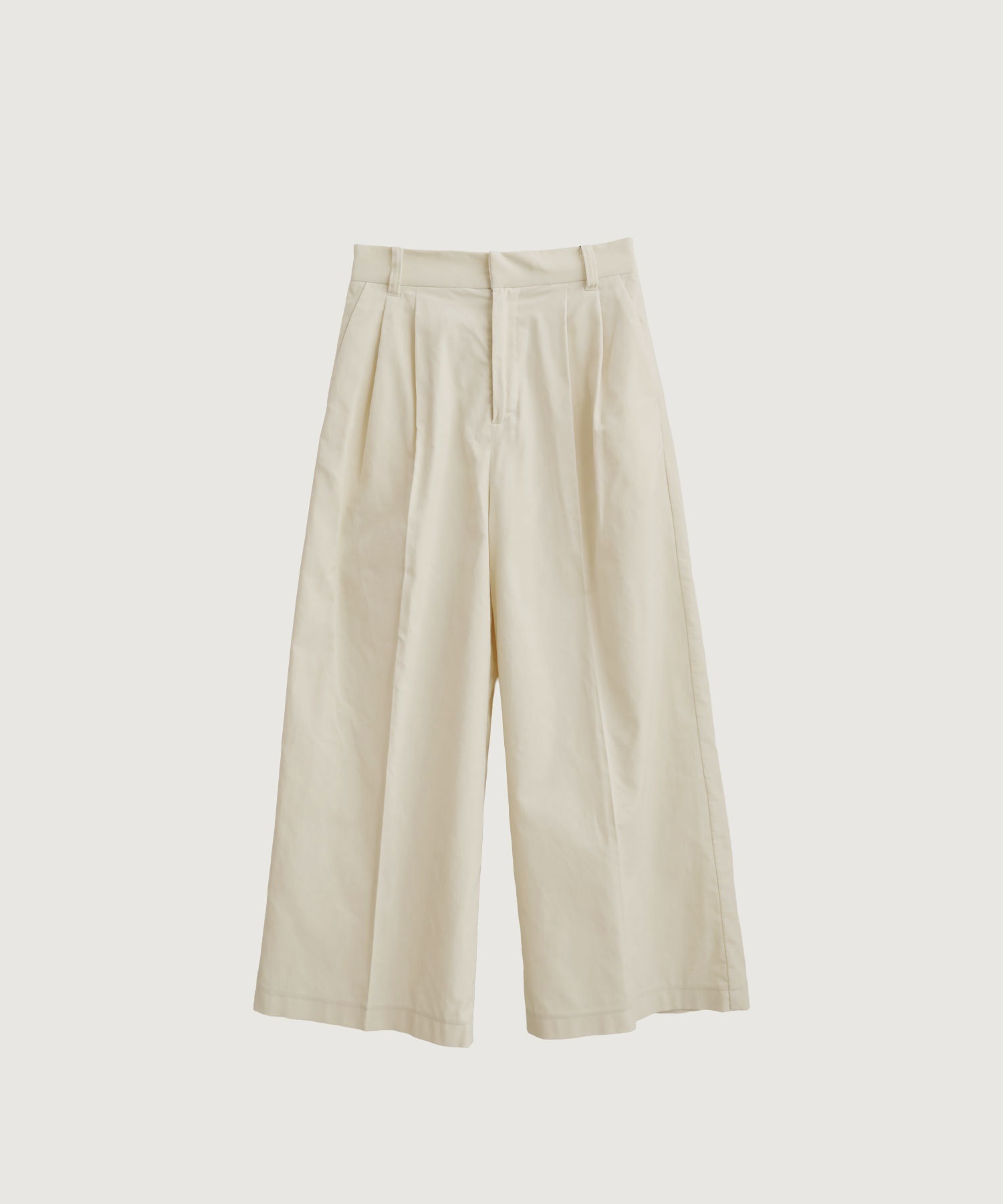 コットン別珍 イージーワイドパンツ(キナリ-F)