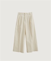 コットン別珍 イージーワイドパンツ(キナリ-F)