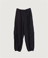 【予約販売】キュプラナイロンタフタ ドローコードワーク パンツ(クロ-F)