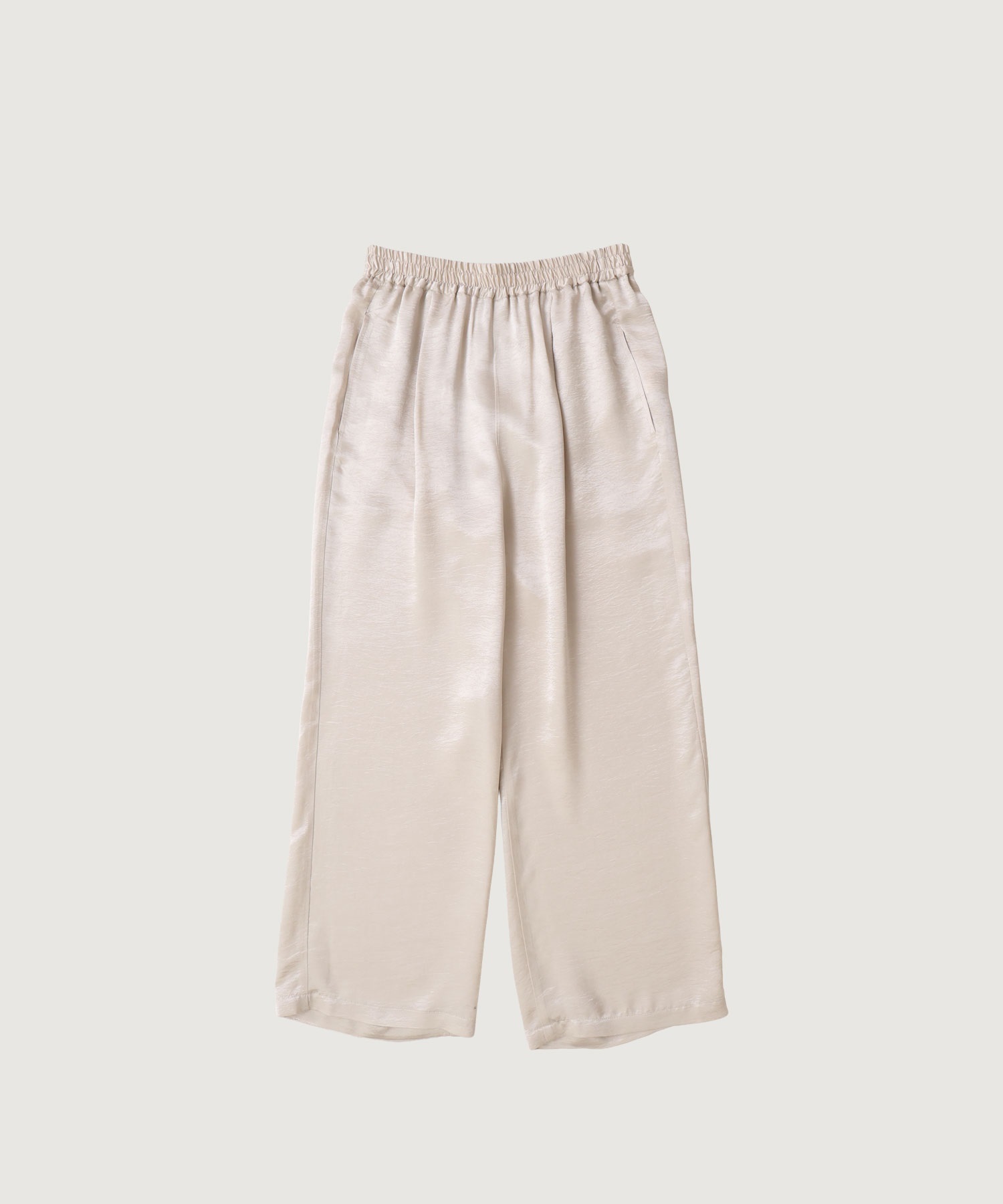 アセテートサテン イージーパンツ
