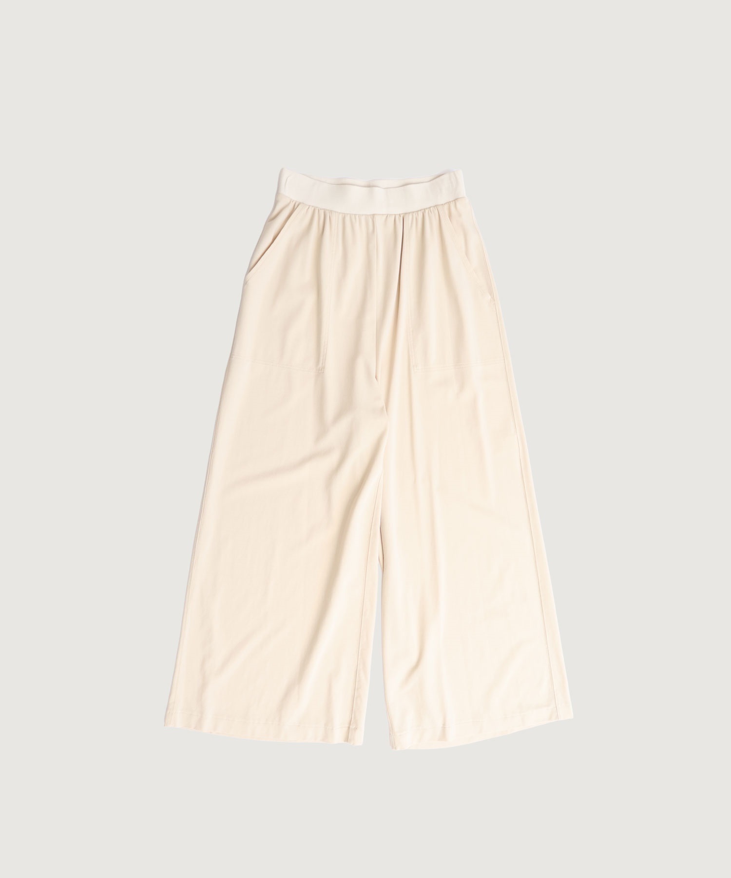 強撚スムース ワイドパンツ