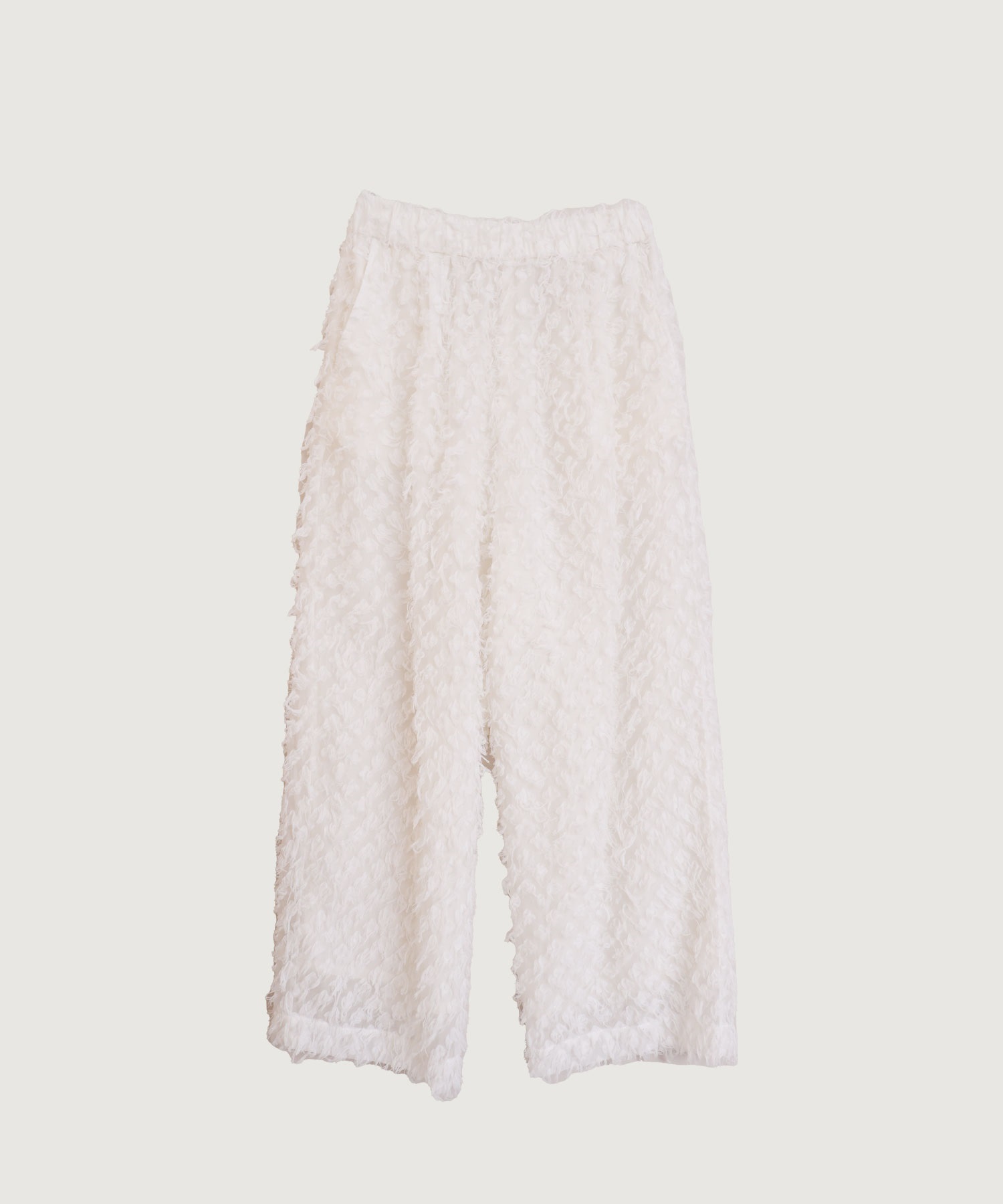 【予約販売】ロングヘアージャカード イージー パンツ