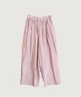 セミマット楊柳 タックイージー パンツ(ピンク-F)