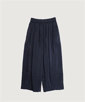 セミマット楊柳 タックイージー パンツ(クロ-F)