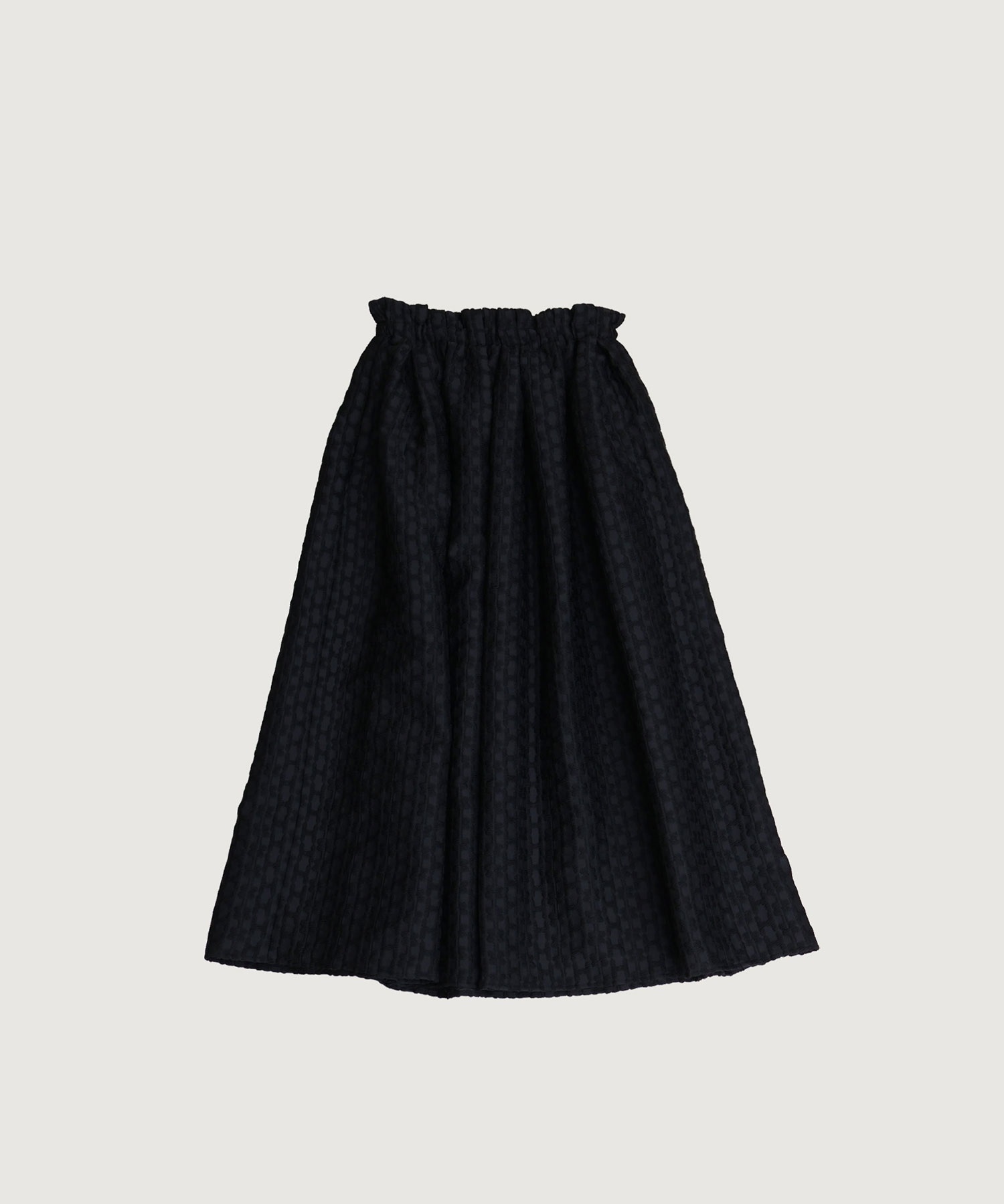 iki × ikki kobayashi ジャカード タックギャザー スカート