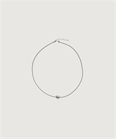 【 iki × dzdz 】 twist ring choker(シルバー-F)
