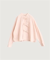 【予約販売】ribbon shirt(ピンク-F)
