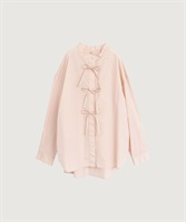 ribbon long shirt(ピンク-F)