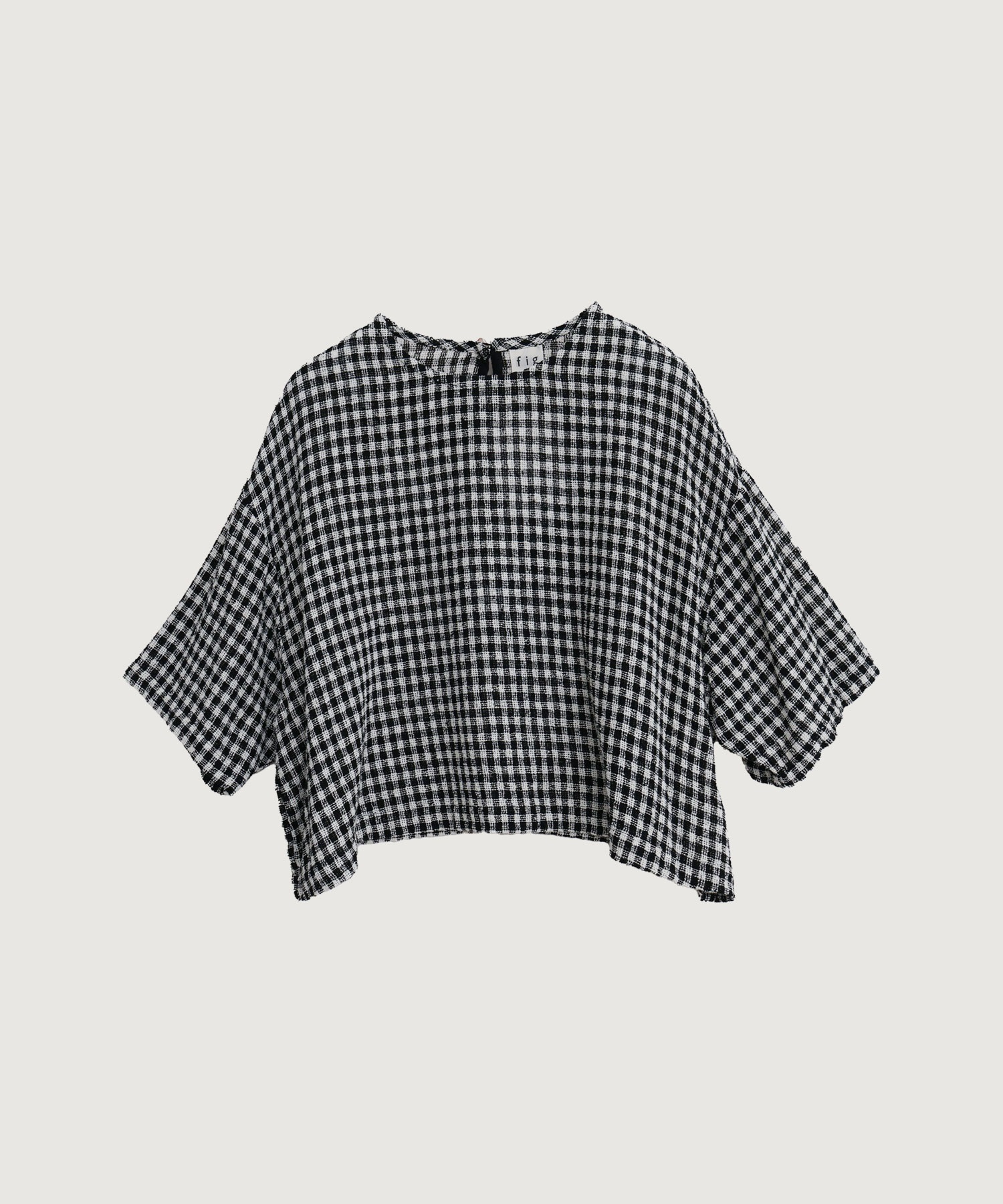 silhouette blouse(チェック-F)