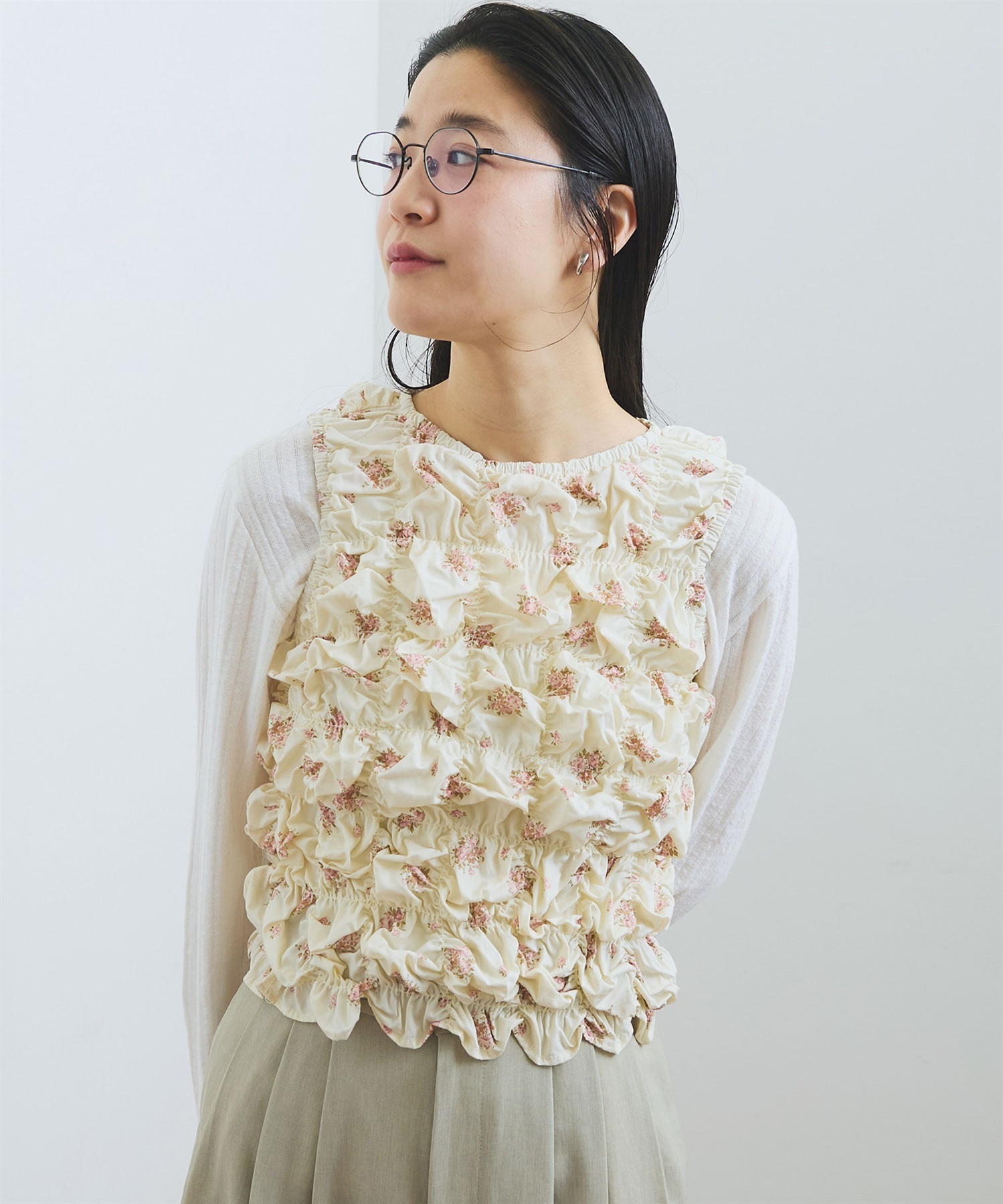 Monet uneven　blouse