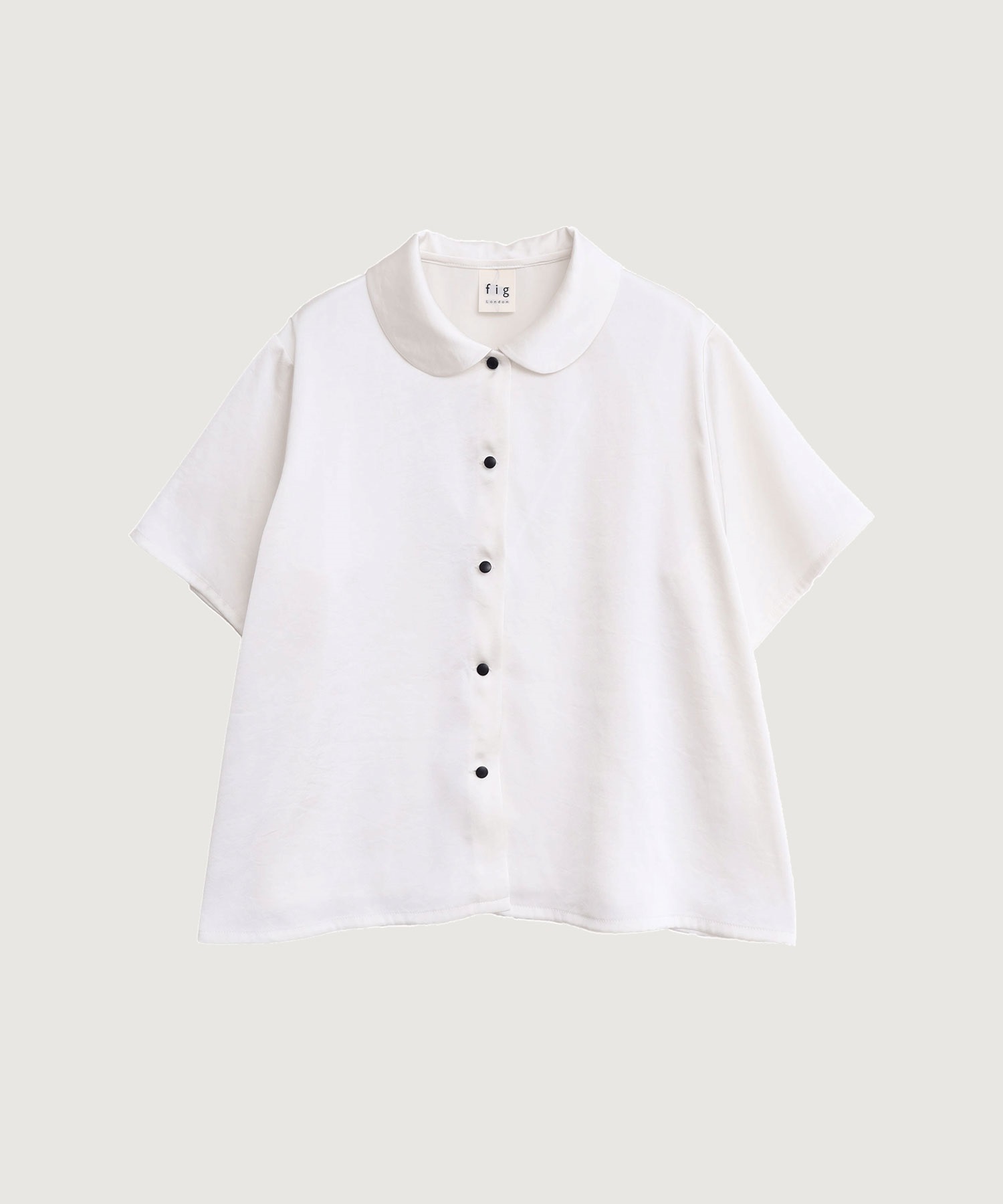 【予約販売】pure satin shirt(シロ-F)