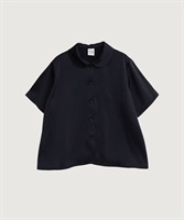 【予約販売】pure satin shirt(クロ-F)
