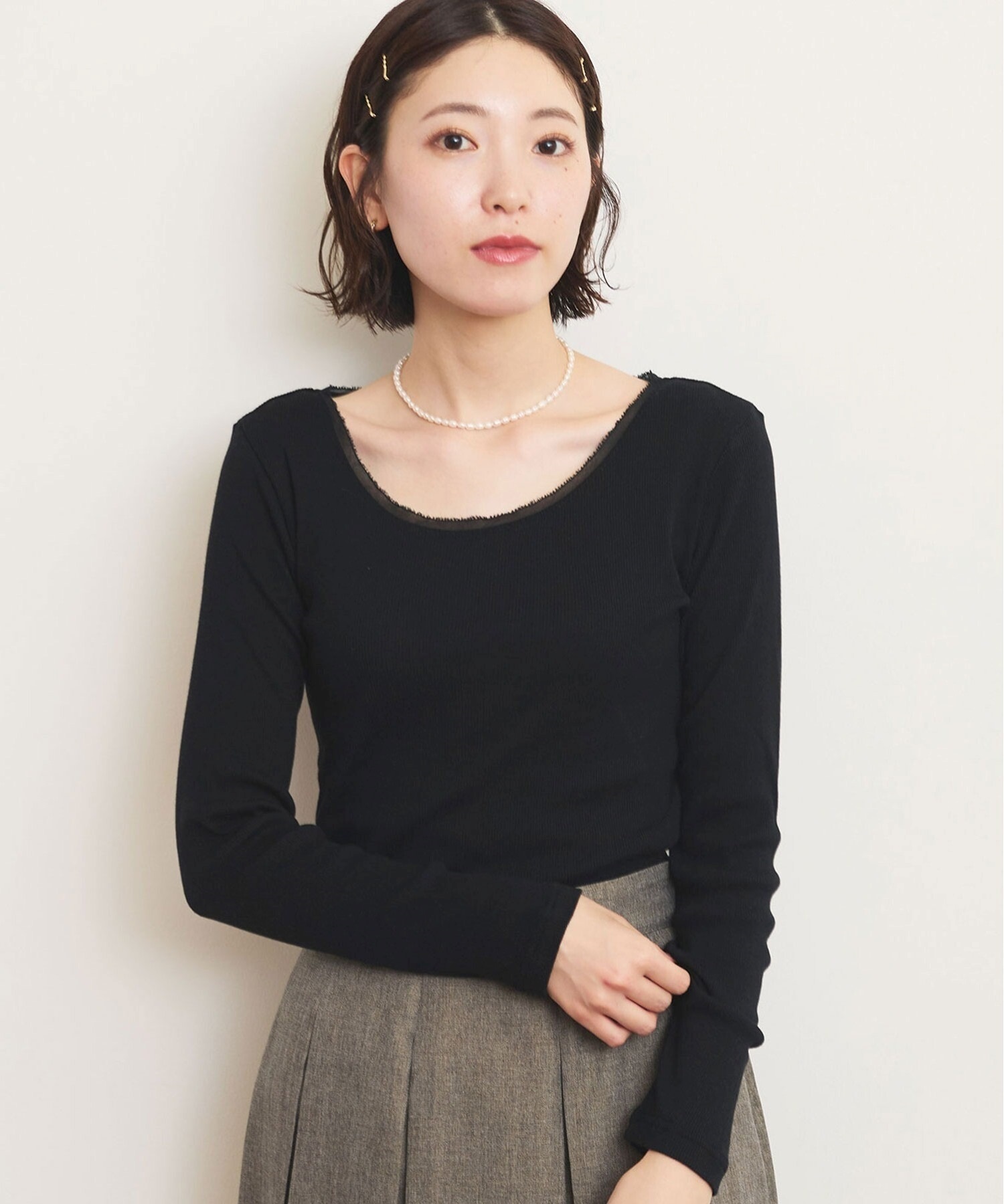 ジンバテレコ　ロングスリーブ プルオーバー