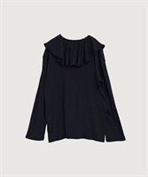 【予約販売】ZIM tereko frill pullover(クロ-F)