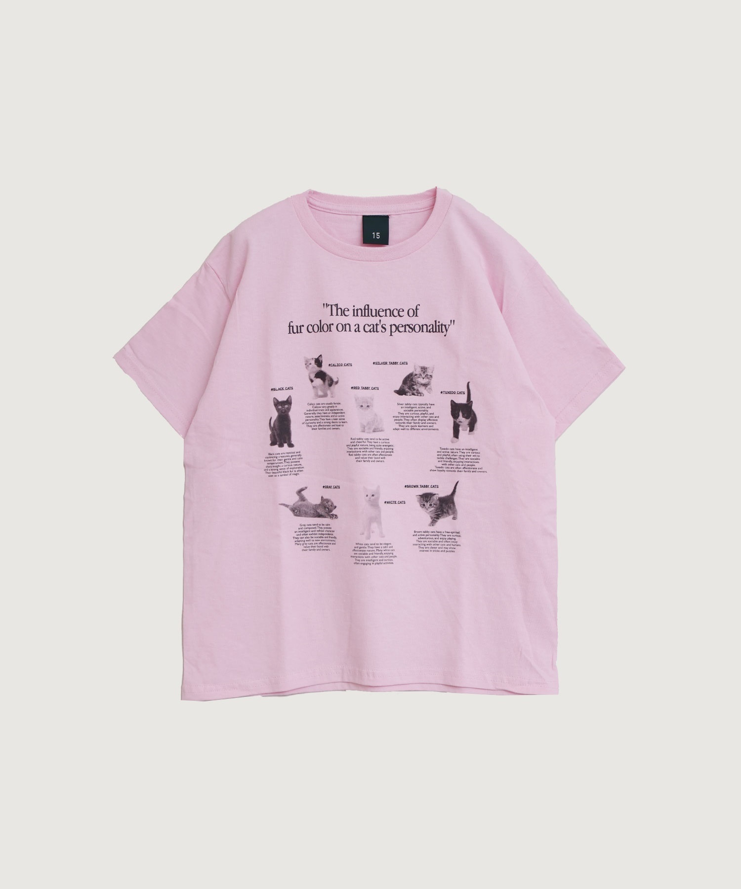 【予約販売】cat studies kids Tshirt