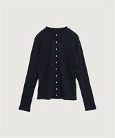 【予約販売】DAILY rib cardigan(クロ-F)