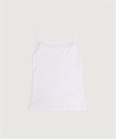 【予約販売】eyelet tereko camisole(シロ-F)