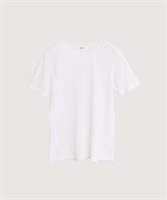 【予約販売】eyelet tereko short sleeve(シロ-F)