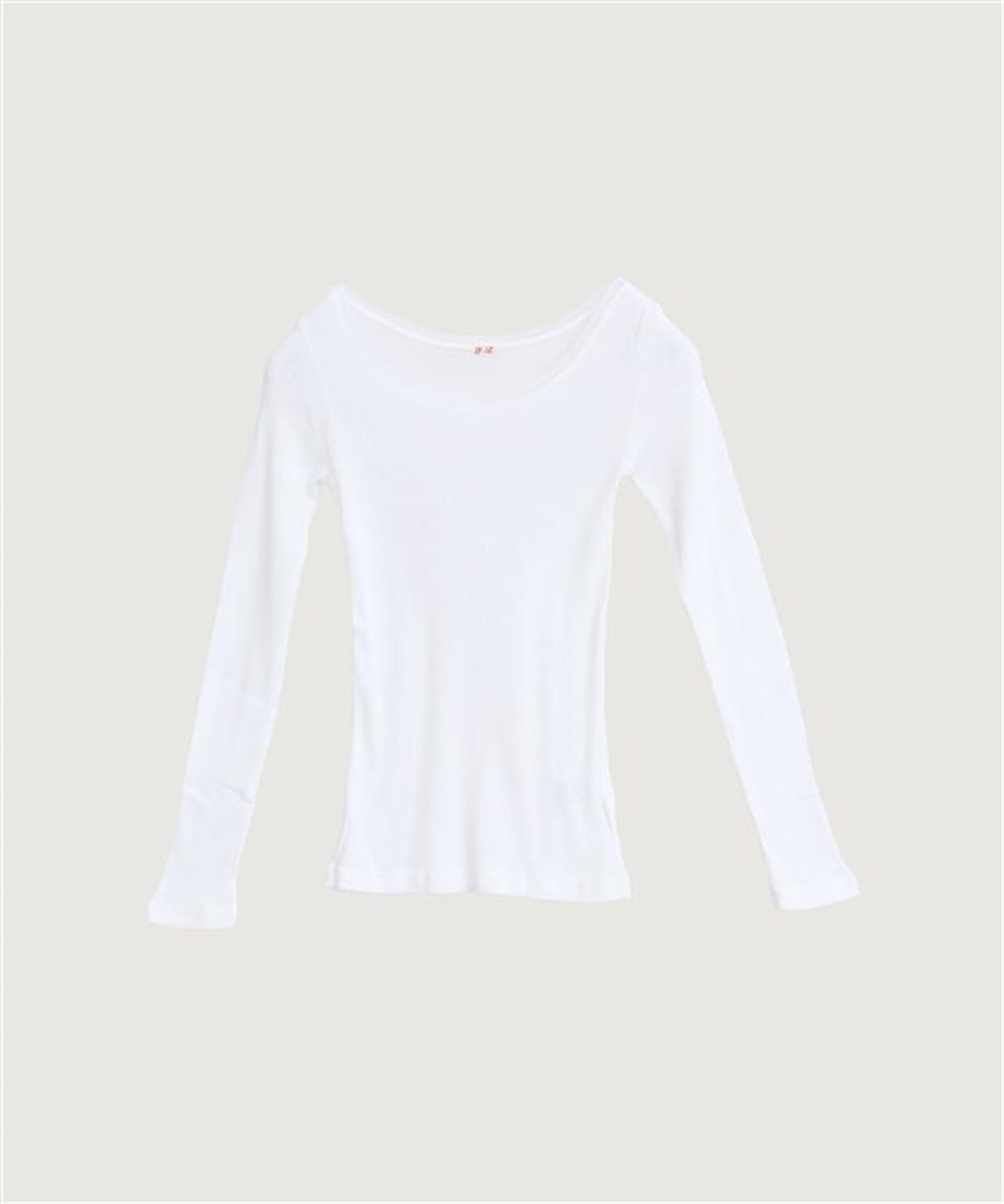 ジンバテレコ　long sleeve プルオーバ(シロ-F)