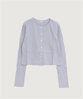 eyelet tereko cardigan(グレー-F)