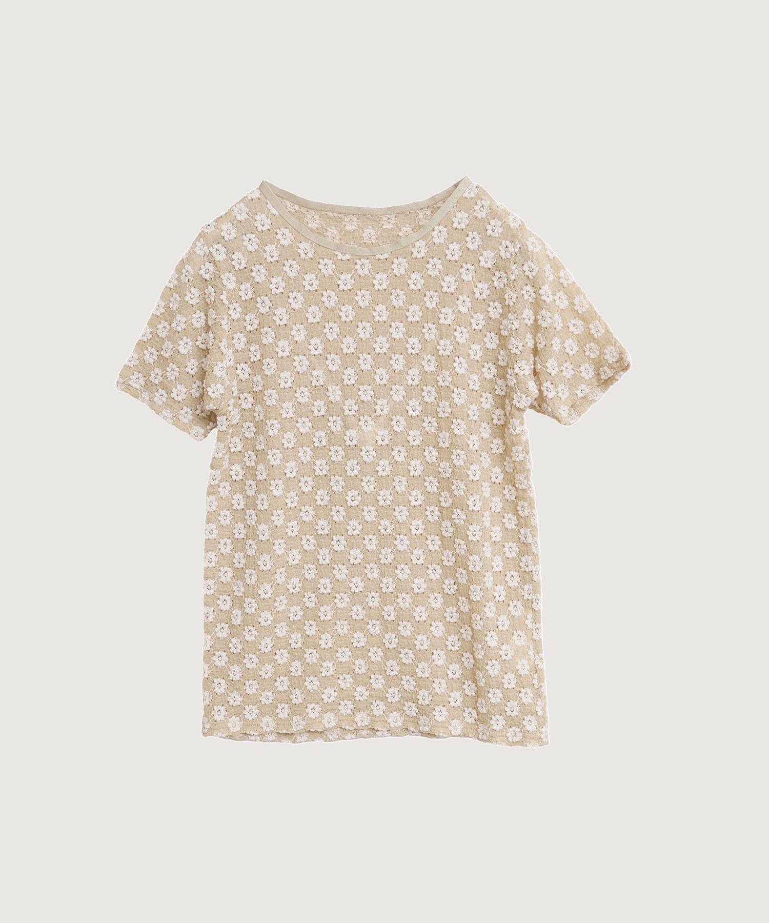 【予約販売】miii short sleeve(ベージュ-F)