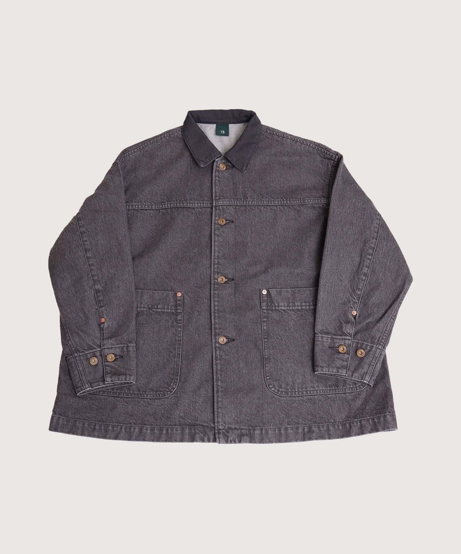 colored denim coverall(ボルドー-F)