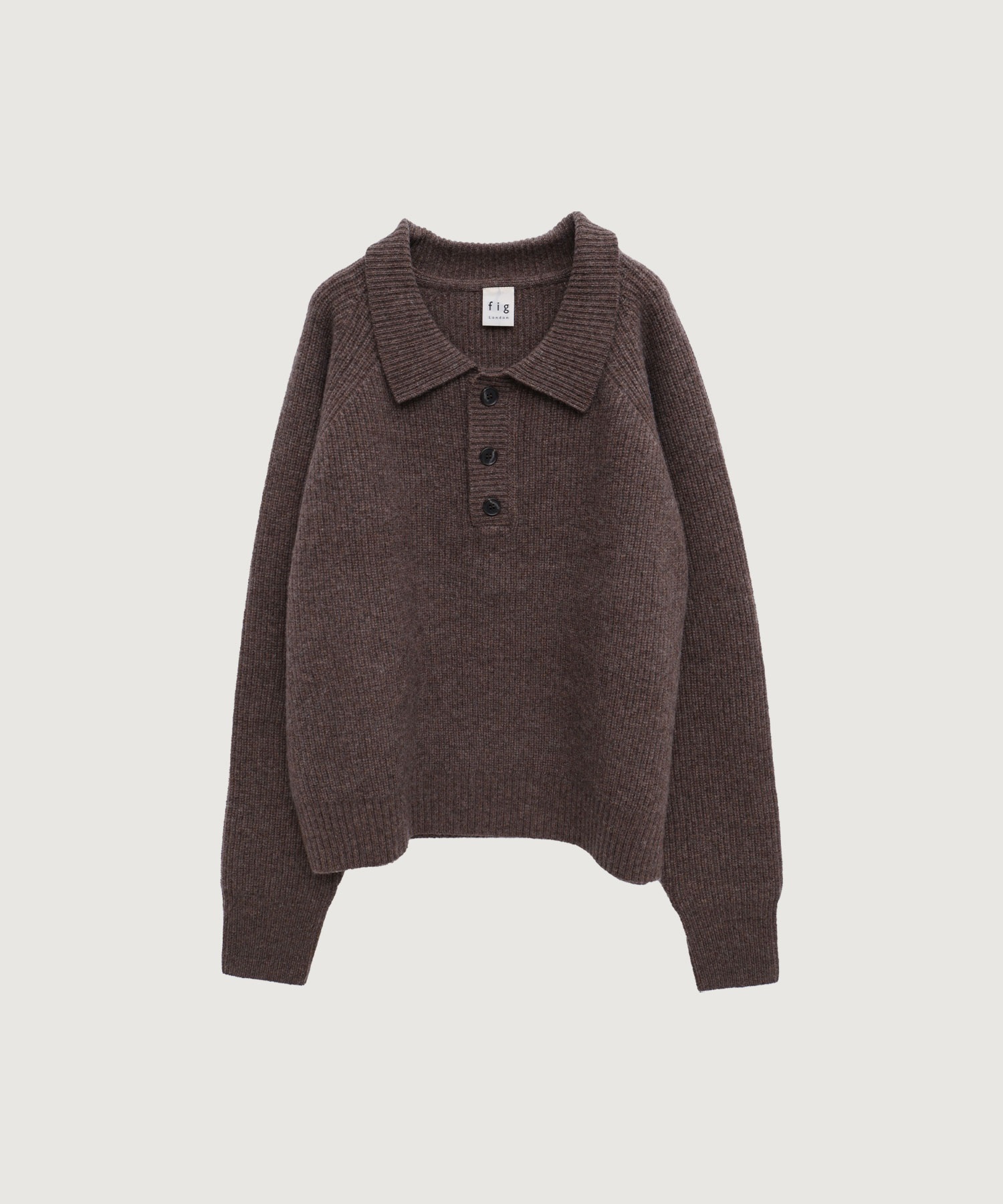 AIR WOOL polo(コゲチャ-F)