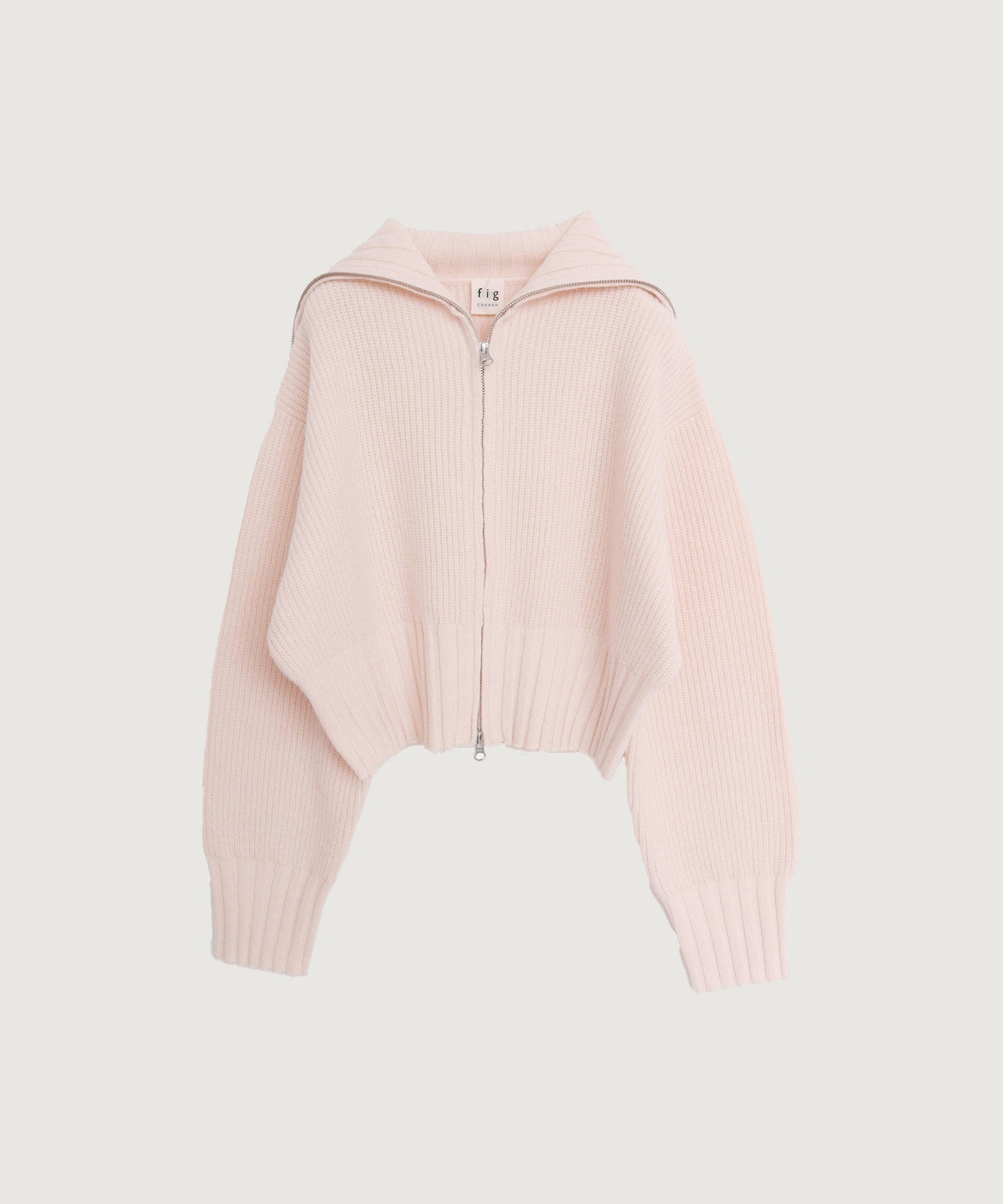 AIR WOOL zip cardigan(ピンク-F)