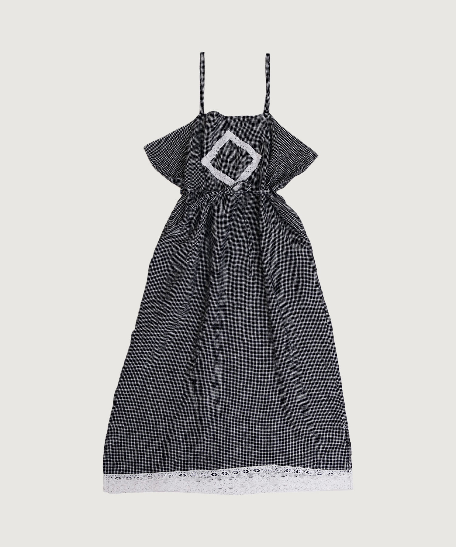 Oolong apron dress(チェック-F)