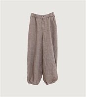 【予約販売】classic LINEN pants(コゲチャ-F)