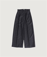 WOOL TWEED trousers(クロ-0)