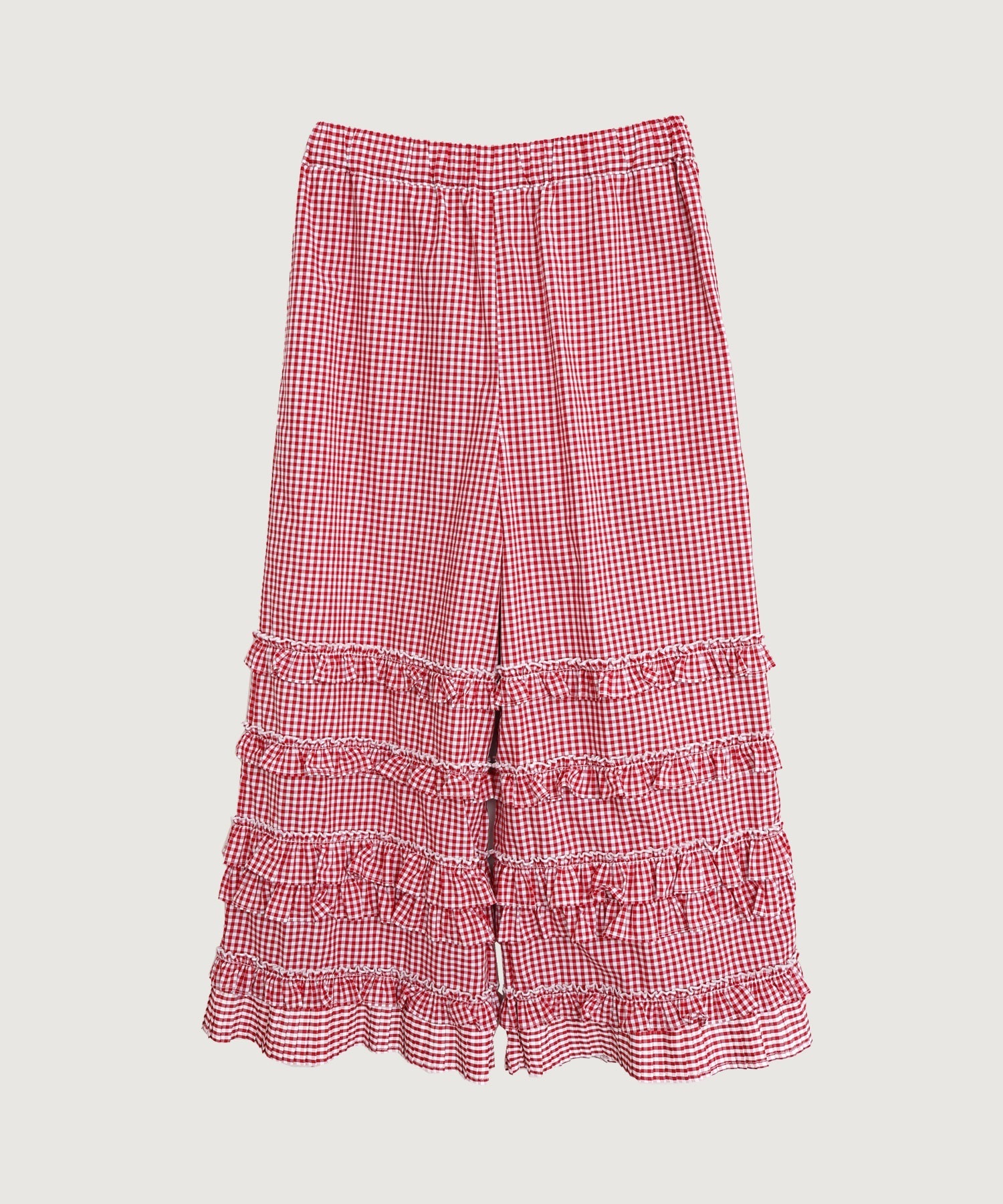 DECO gingham pants 【アカギンガム】ambihanako別注カラー