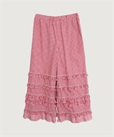 DECO gingham pants 【アカギンガム】ambihanako別注カラー(アカギンガム-F)