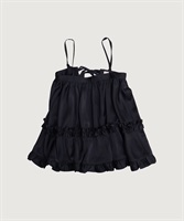 【予約販売】pure satin apron(クロ-F)