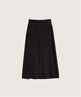 wool mood　ボックスプリーツ　スカート(クロ-F)