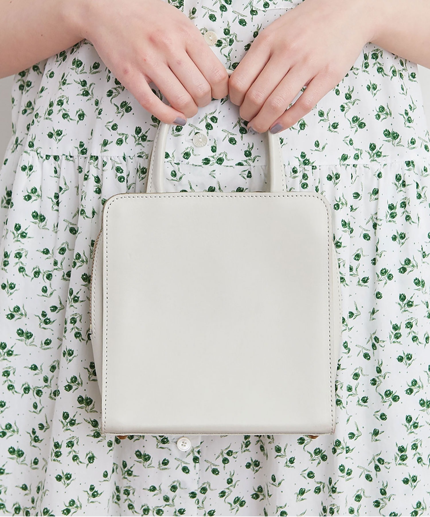 petit grandma bag(ライトグレー-F)