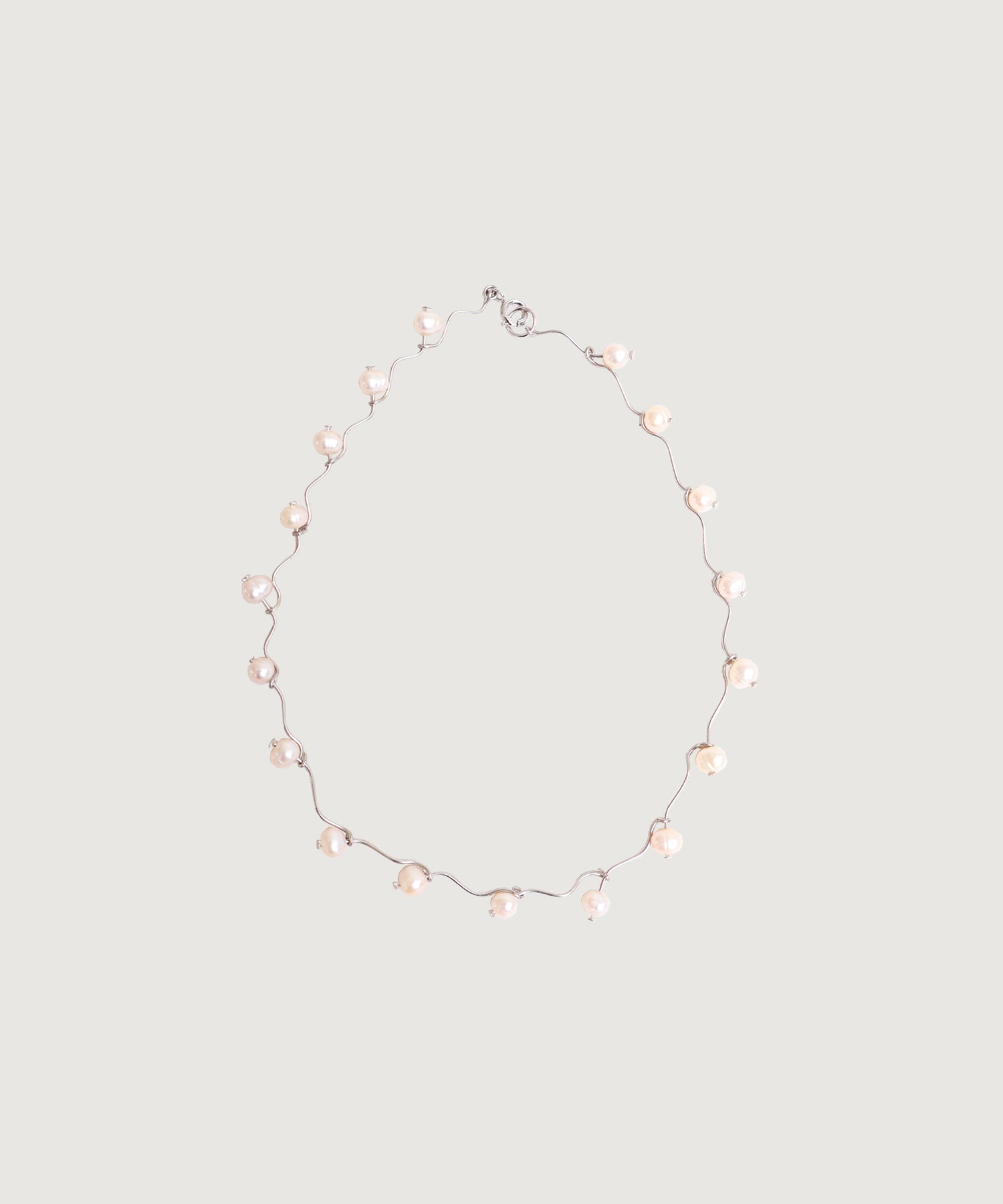 【予約販売】くねくね淡水パールネックレス