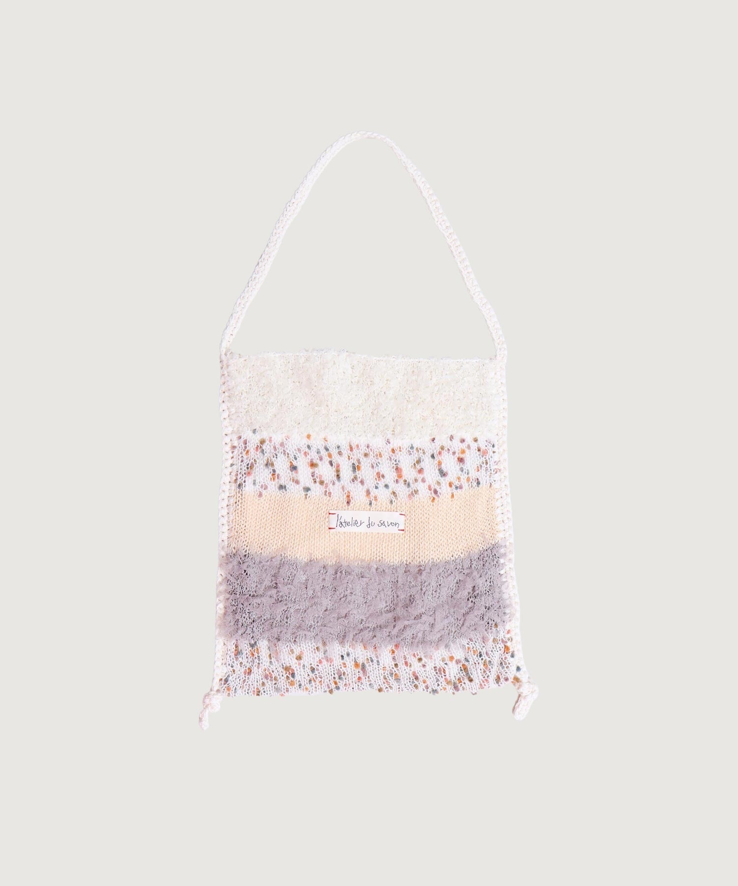 【予約販売】ぽつぽつ糸のcraft　knitバッグ