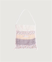 【予約販売】ぽつぽつ糸のcraft　knitバッグ(イエロー-F)
