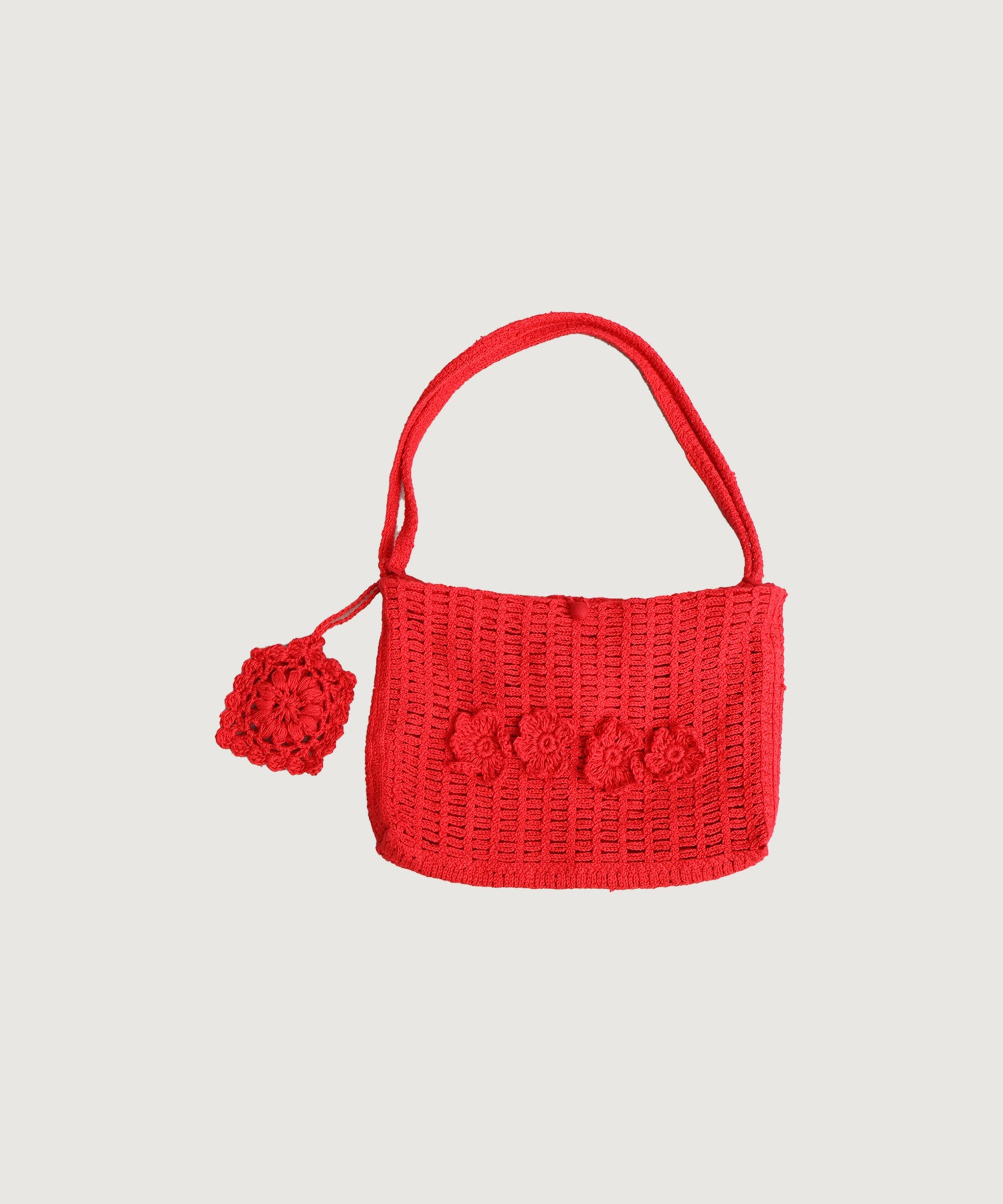 【予約販売】handcraft　かぎ針編みのようなミニバッグ