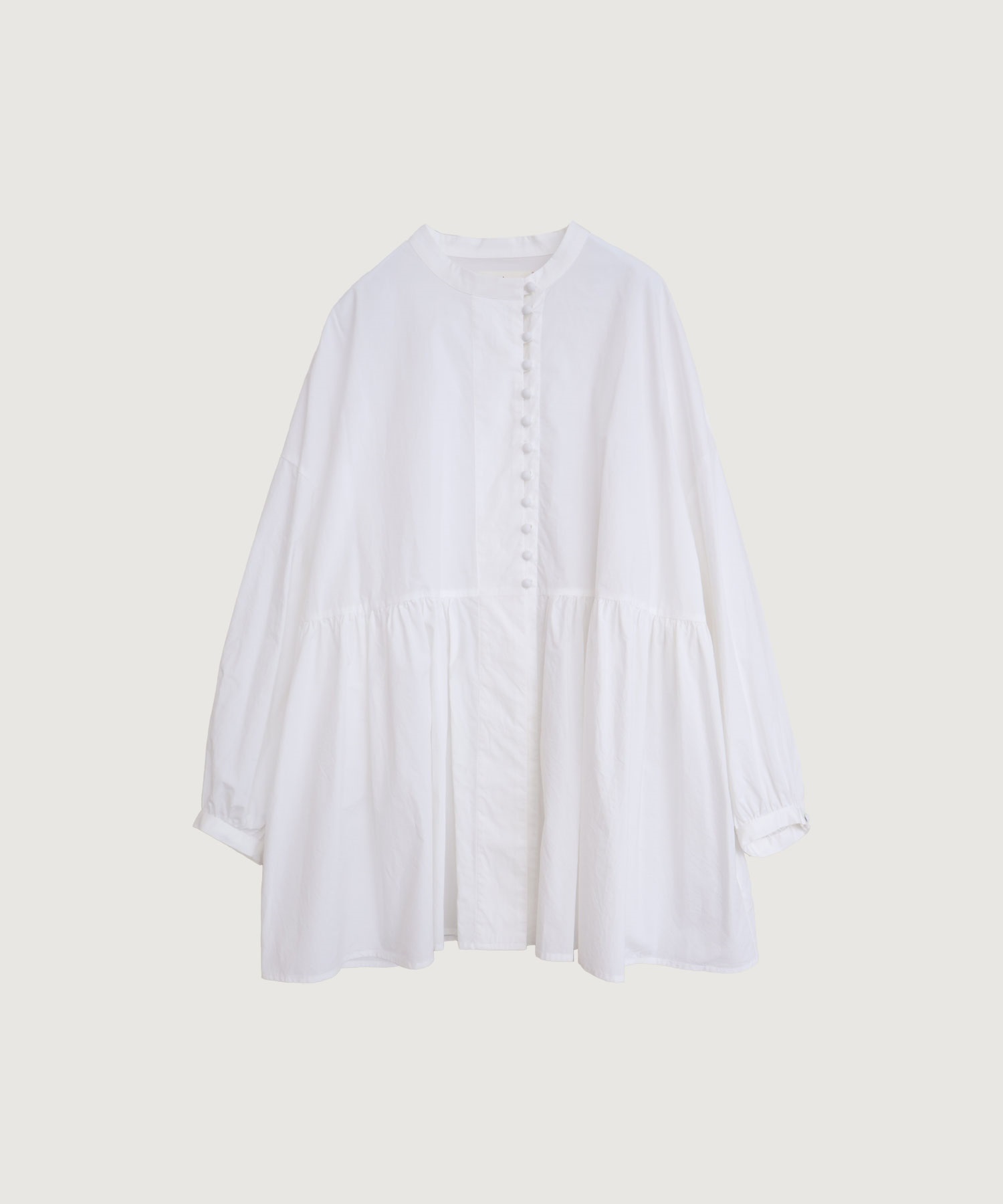 タイプライターころころボタン　ブラウス