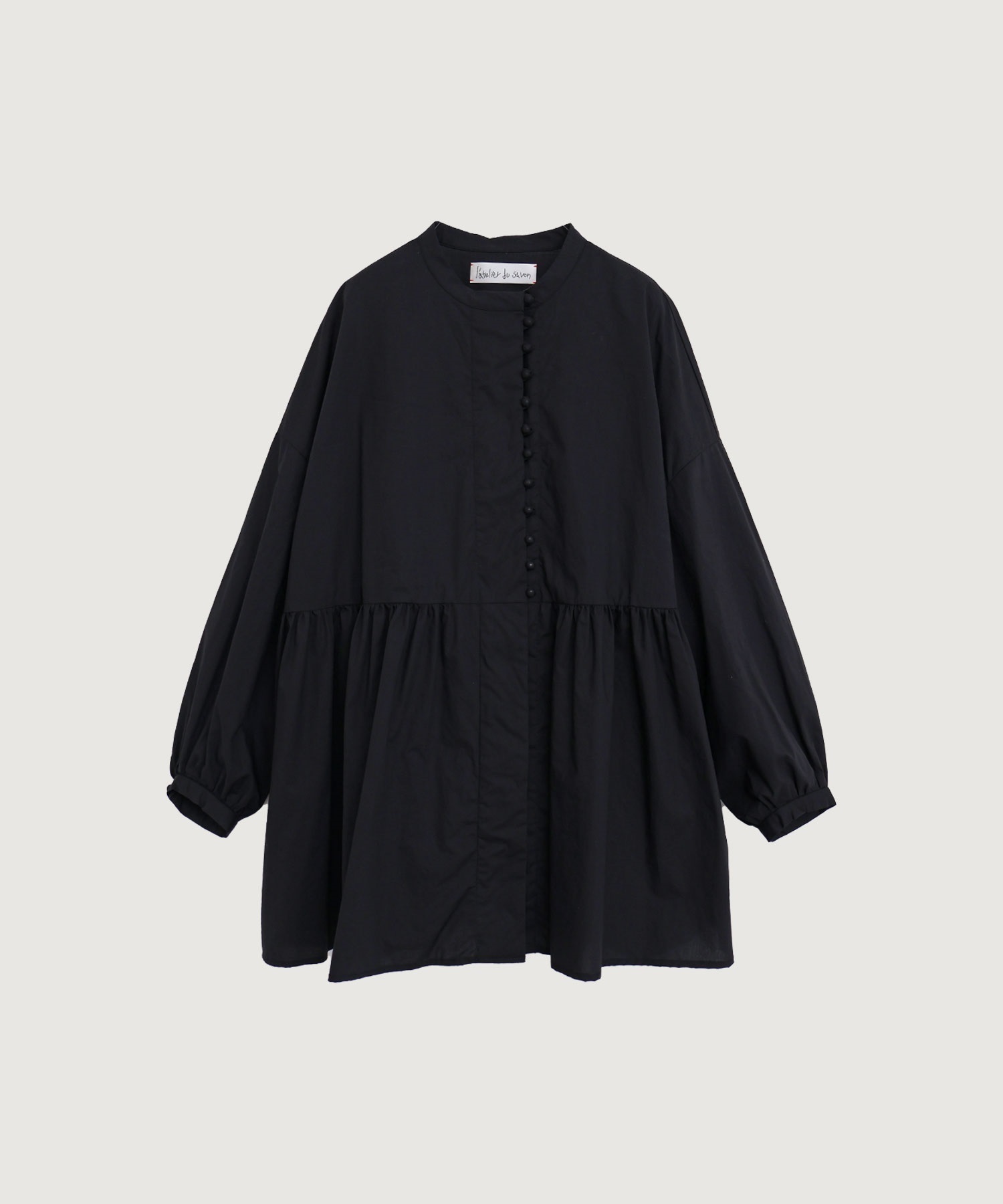 タイプライターころころボタン　ブラウス