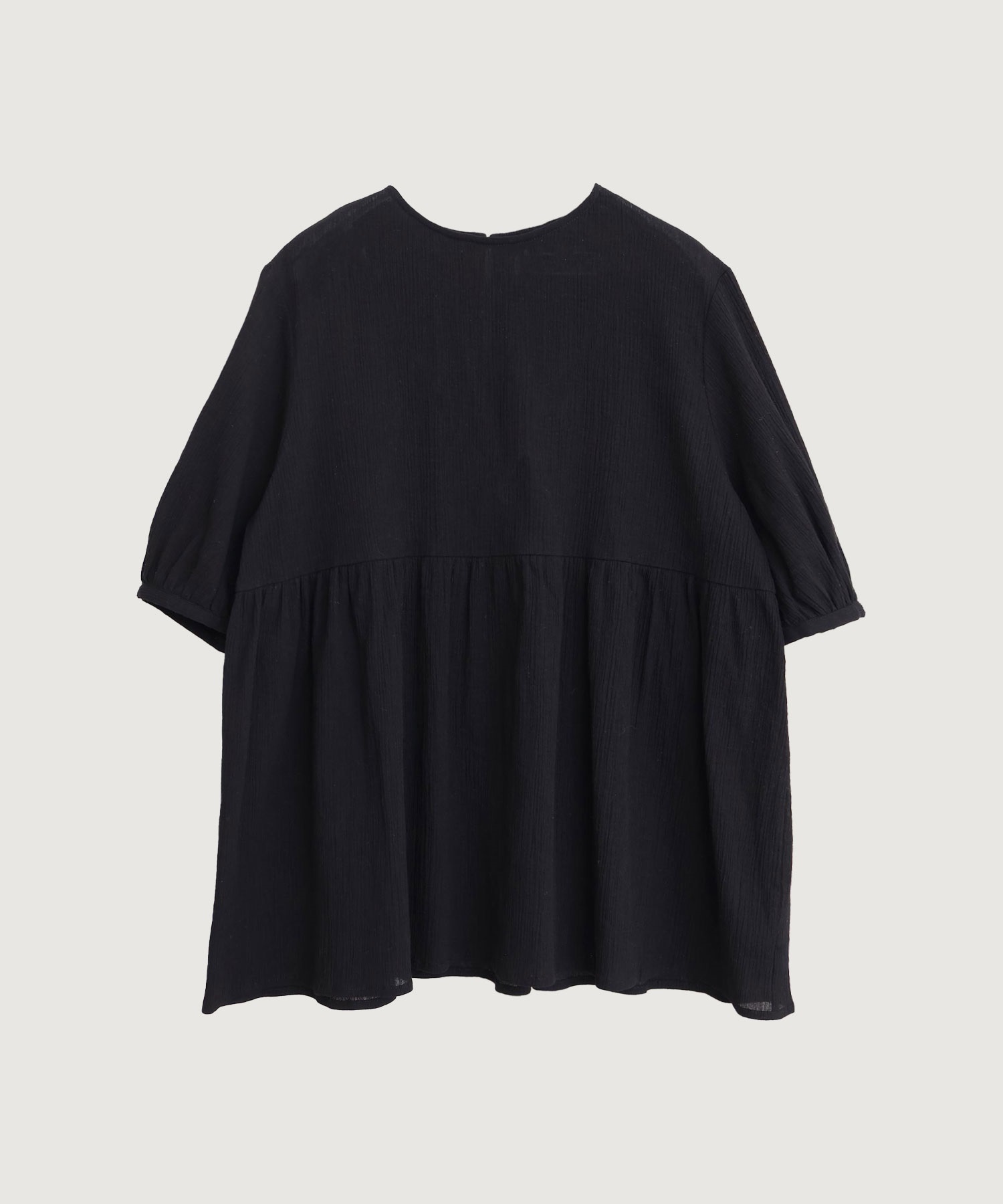 【予約販売】やわらかい楊柳のチュニックブラウス
