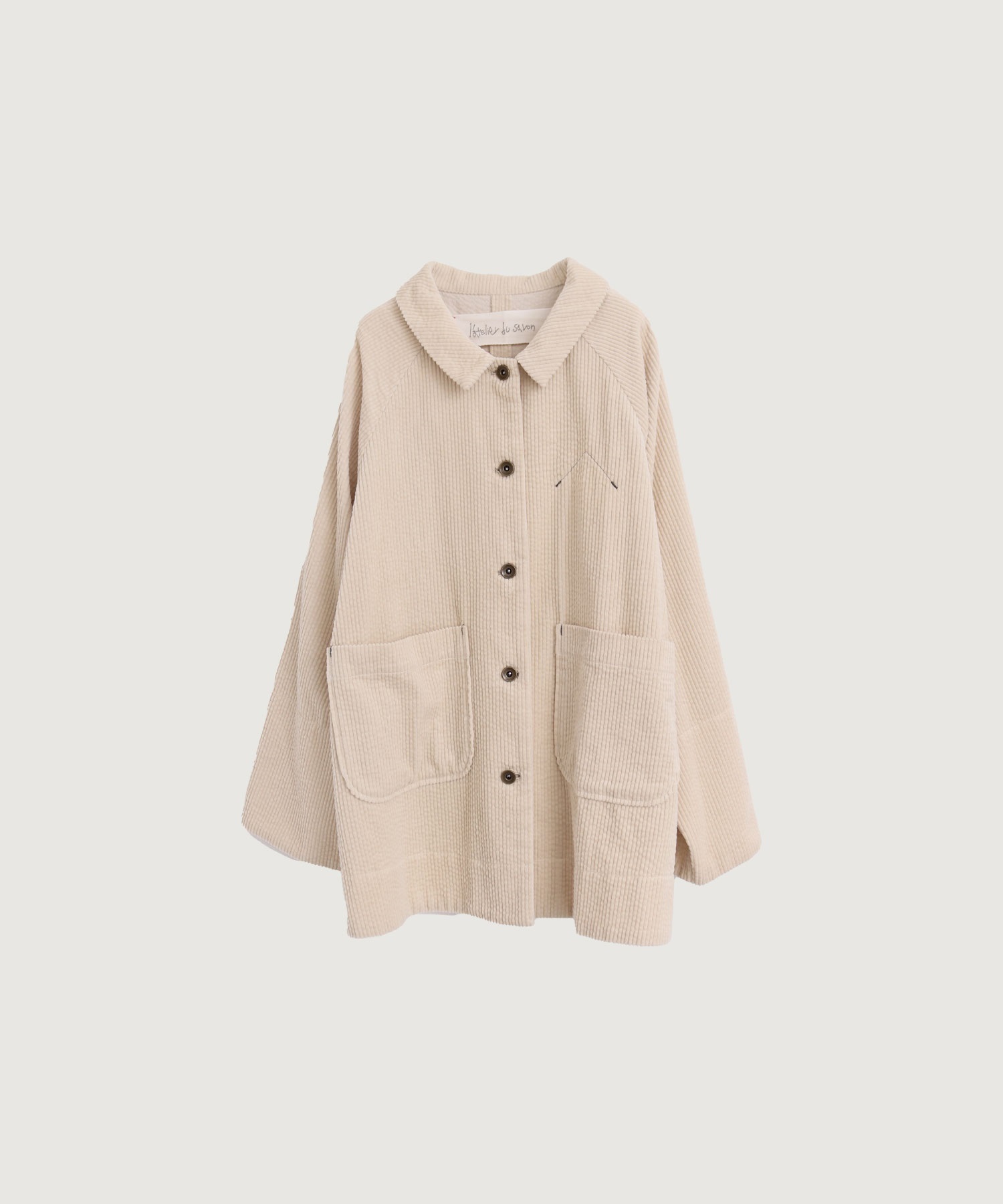 6Wコーデュロイ　隠れハウスポケットブルゾン